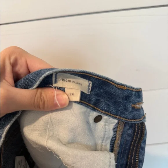 Madewell Flare Wide Leg Jeans in Blue - Picture 4 of 6